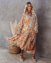 Robe longue bohème fleurie Sutherland